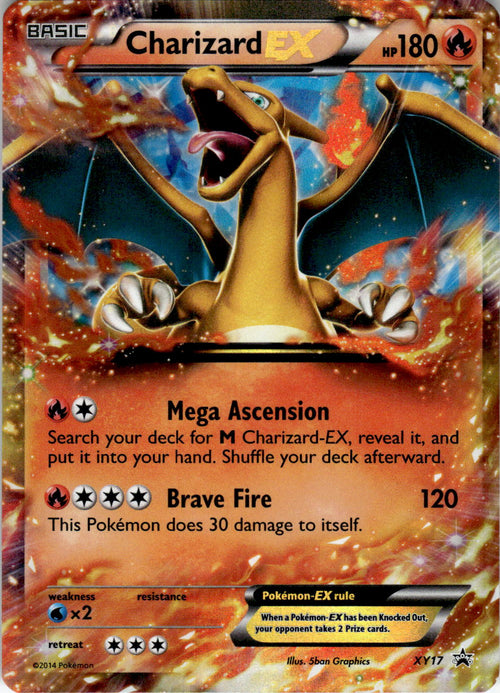 POKEMON CHARIZARD EX XY17 HOLO PROMO XY PROMO NEAR MINT