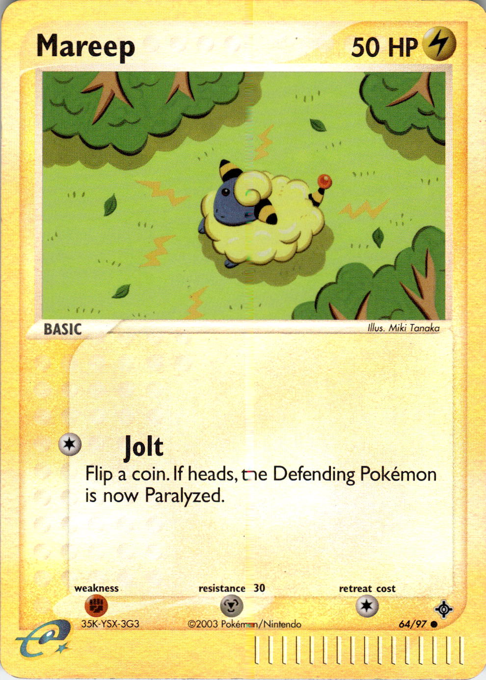 2003 POKEMON MAREEP 64/97 COMMON DRAGON NEAR MINT