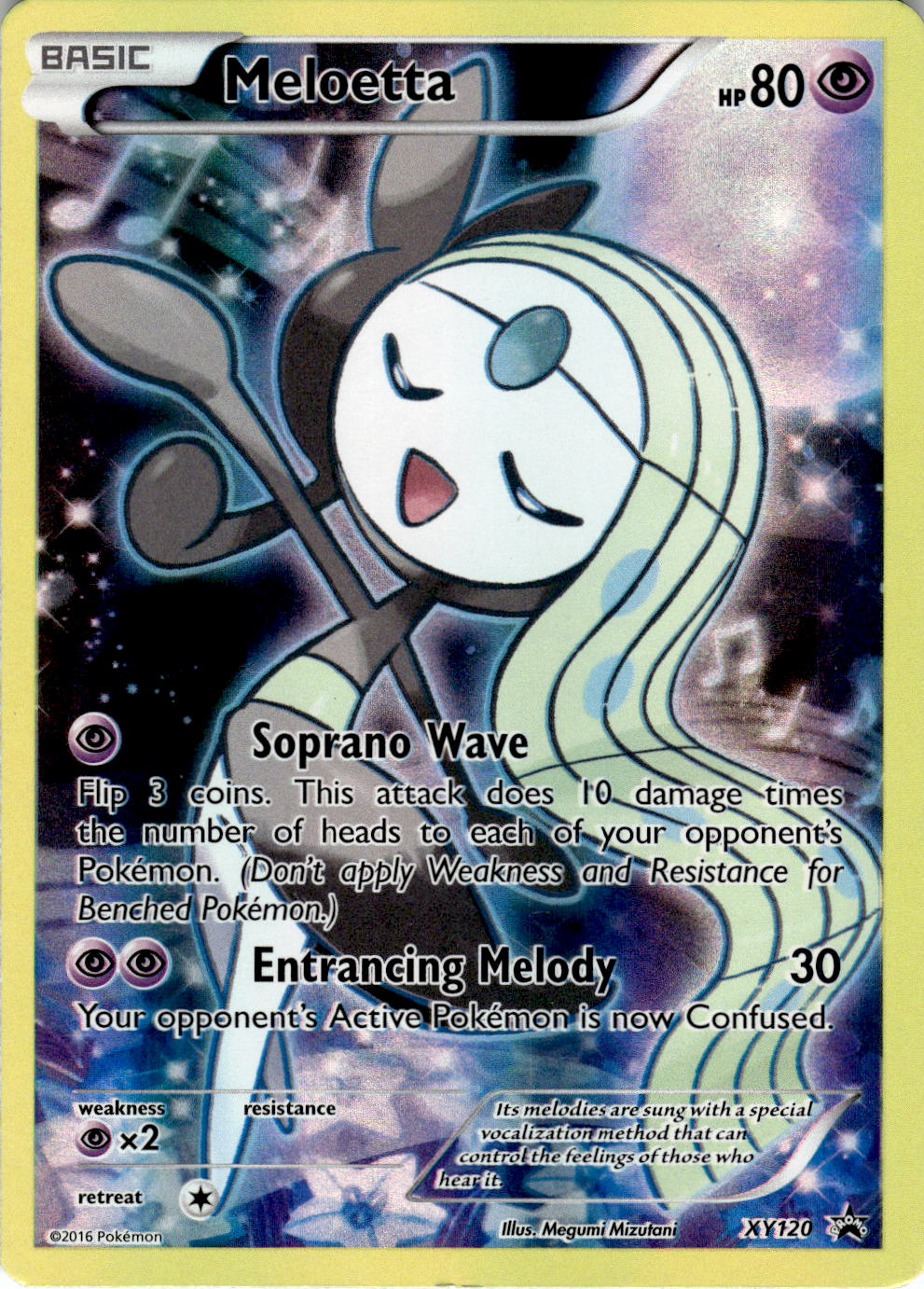 POKEMON MELOETTA XY120 HOLO PROMO XY PROMO NEAR MINT