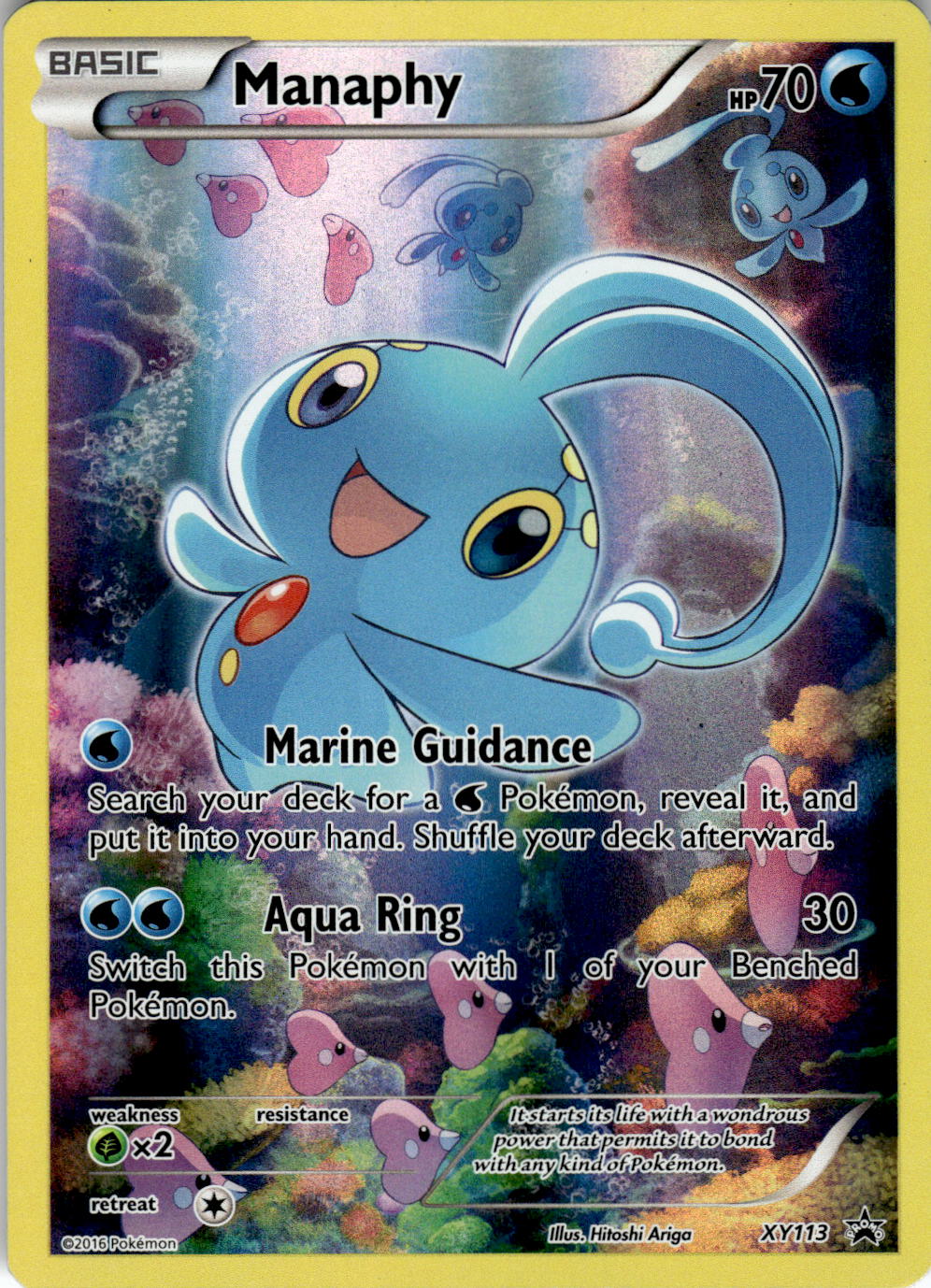 POKEMON MANAPHY XY113 HOLO PROMO XY PROMO NEAR MINT