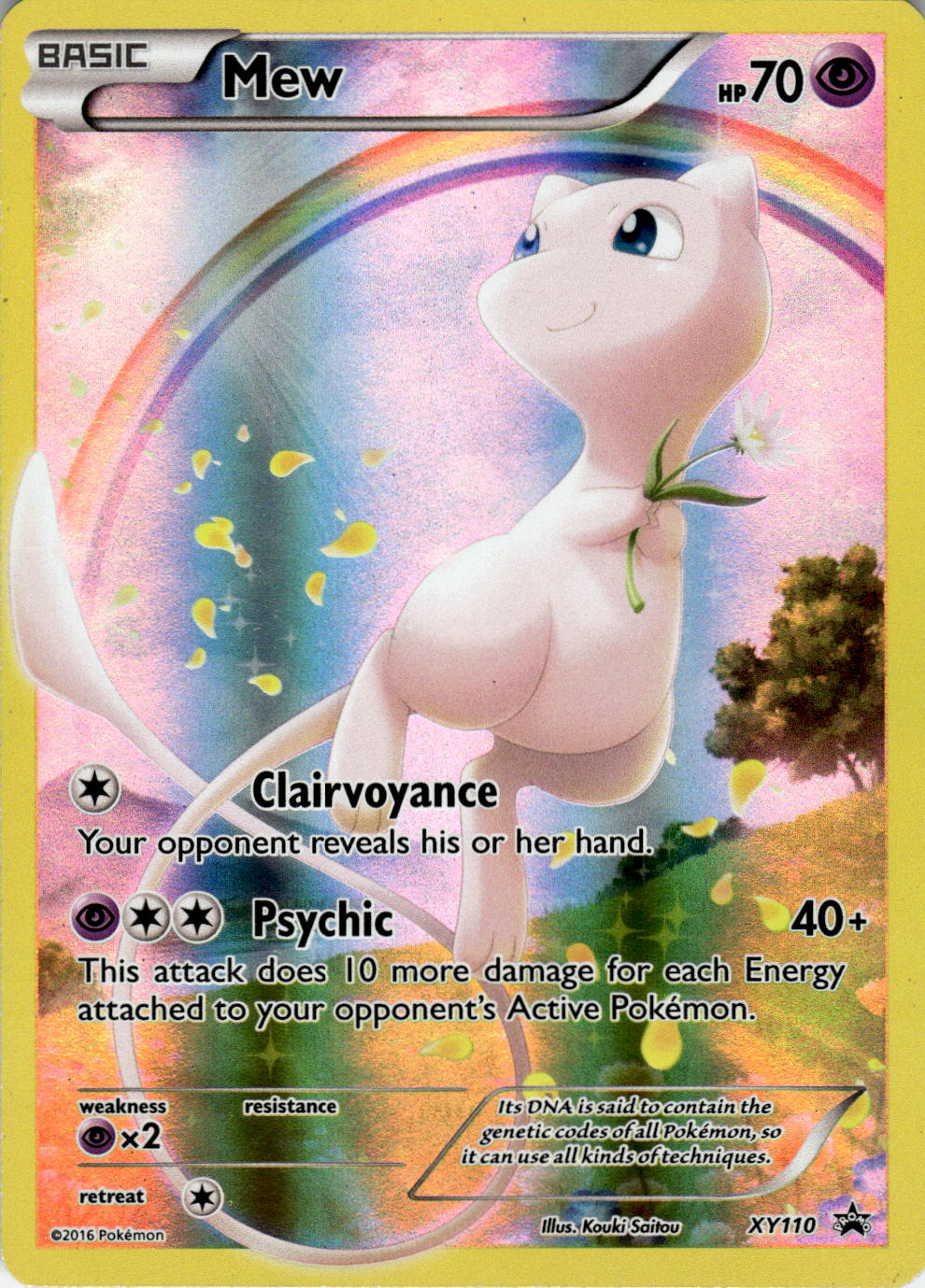POKEMON MEW XY110 HOLO PROMO XY PROMO LIGHTLY PLAYED/NEAR MINT