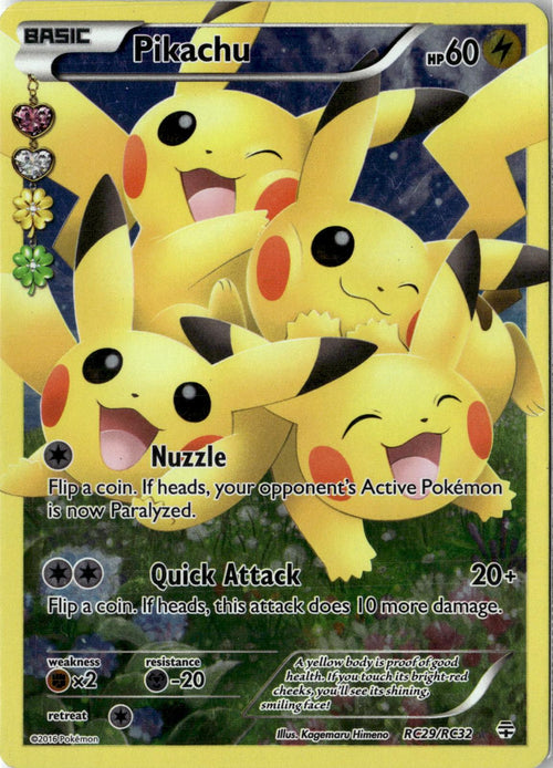 2016 POKEMON PIKACHU RC29/RC32 ULTRA RARE GENERATIONS HOLO NM/LIGHTLY PLAYED