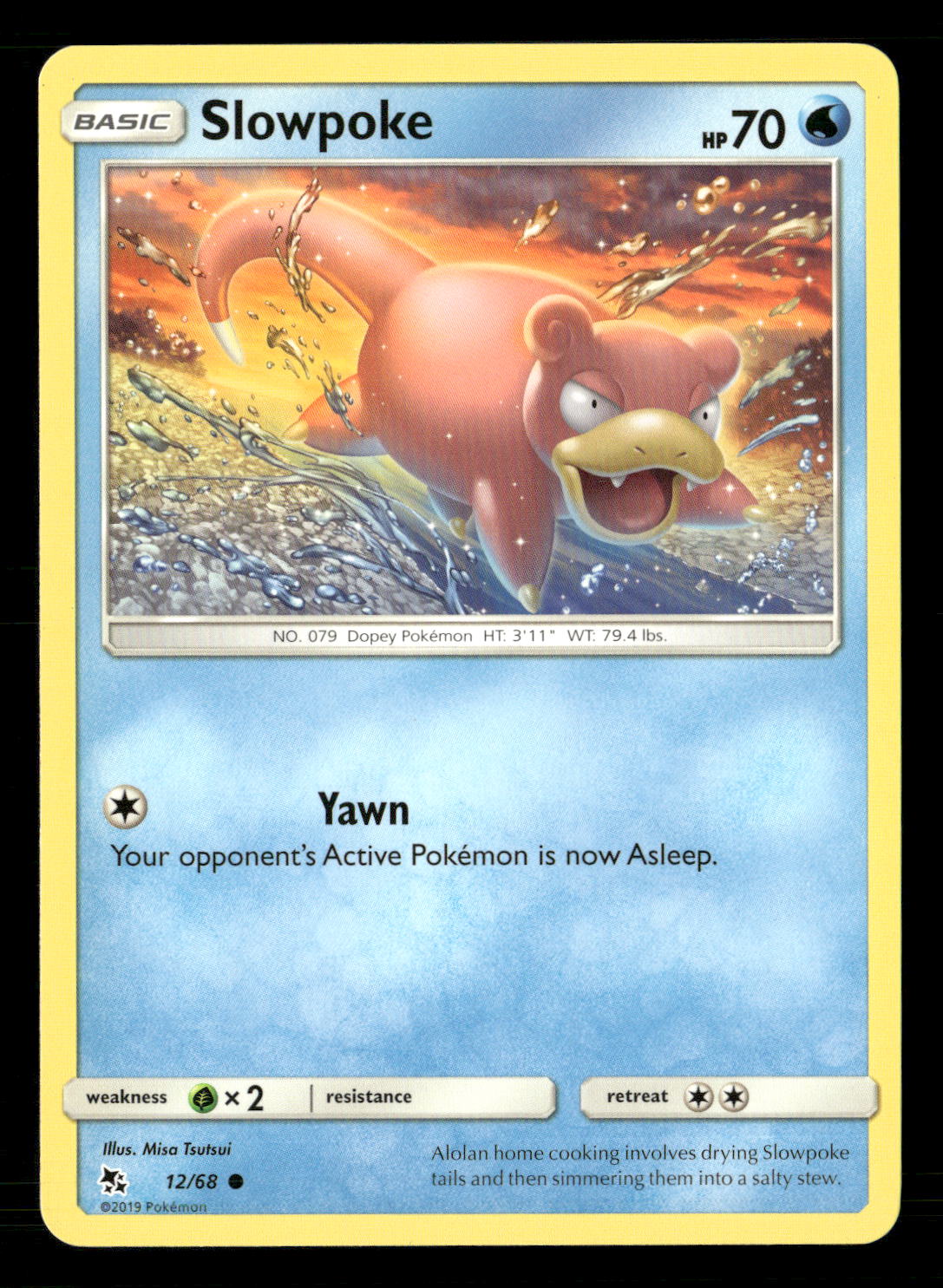 Slowpoke Common Hidden Fates 12/68 NM