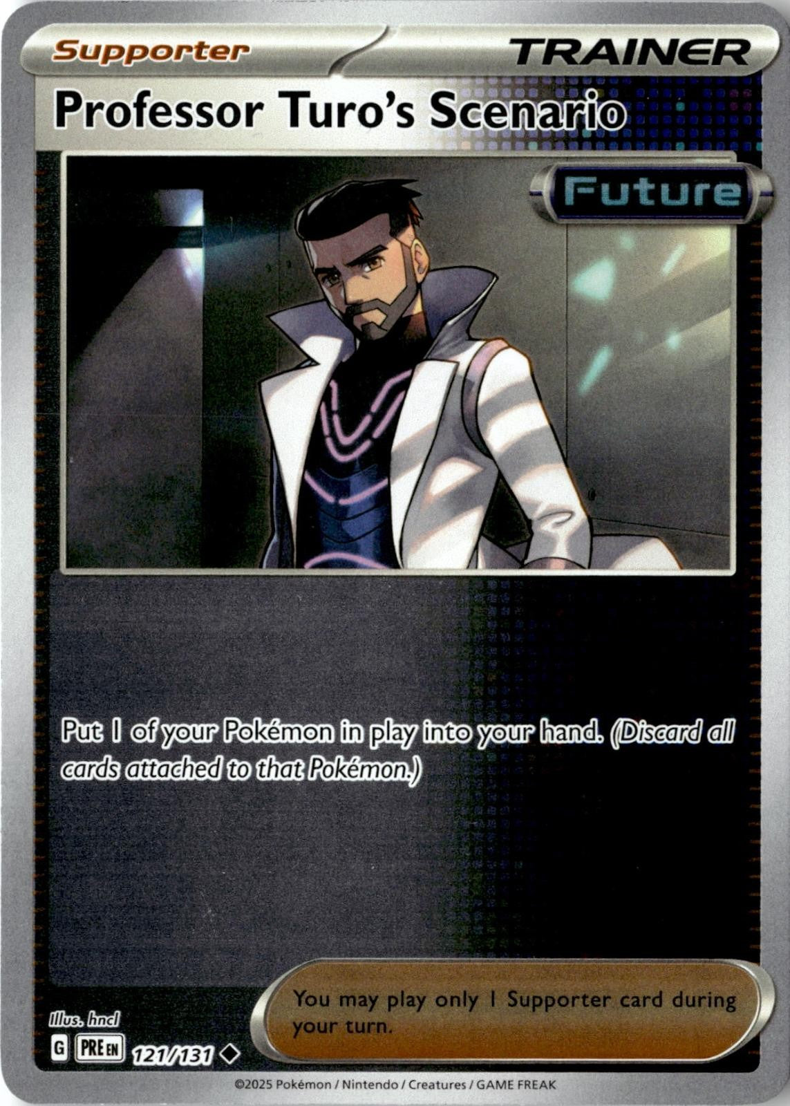POKEMON PROFESSOR TURO'S SCENARIO 121/131 PRISMATIC EVOLUTIONS REVERSE HOLO NM