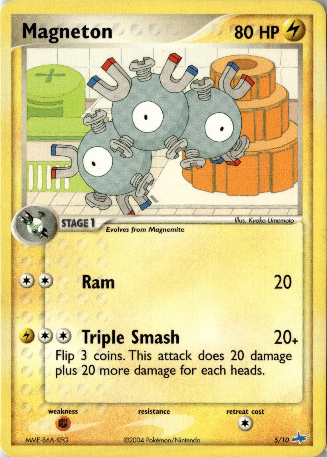 2004 POKEMON MAGNETON 5/10 EX TRAINER KIT LATIOS NEAR MINT