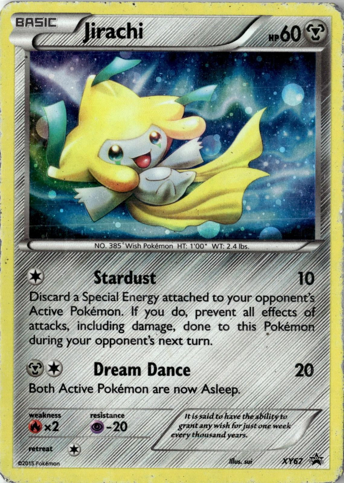POKEMON JIRACHI XY67 HOLO PROMO XY PROMO LIGHTLY PLAYED