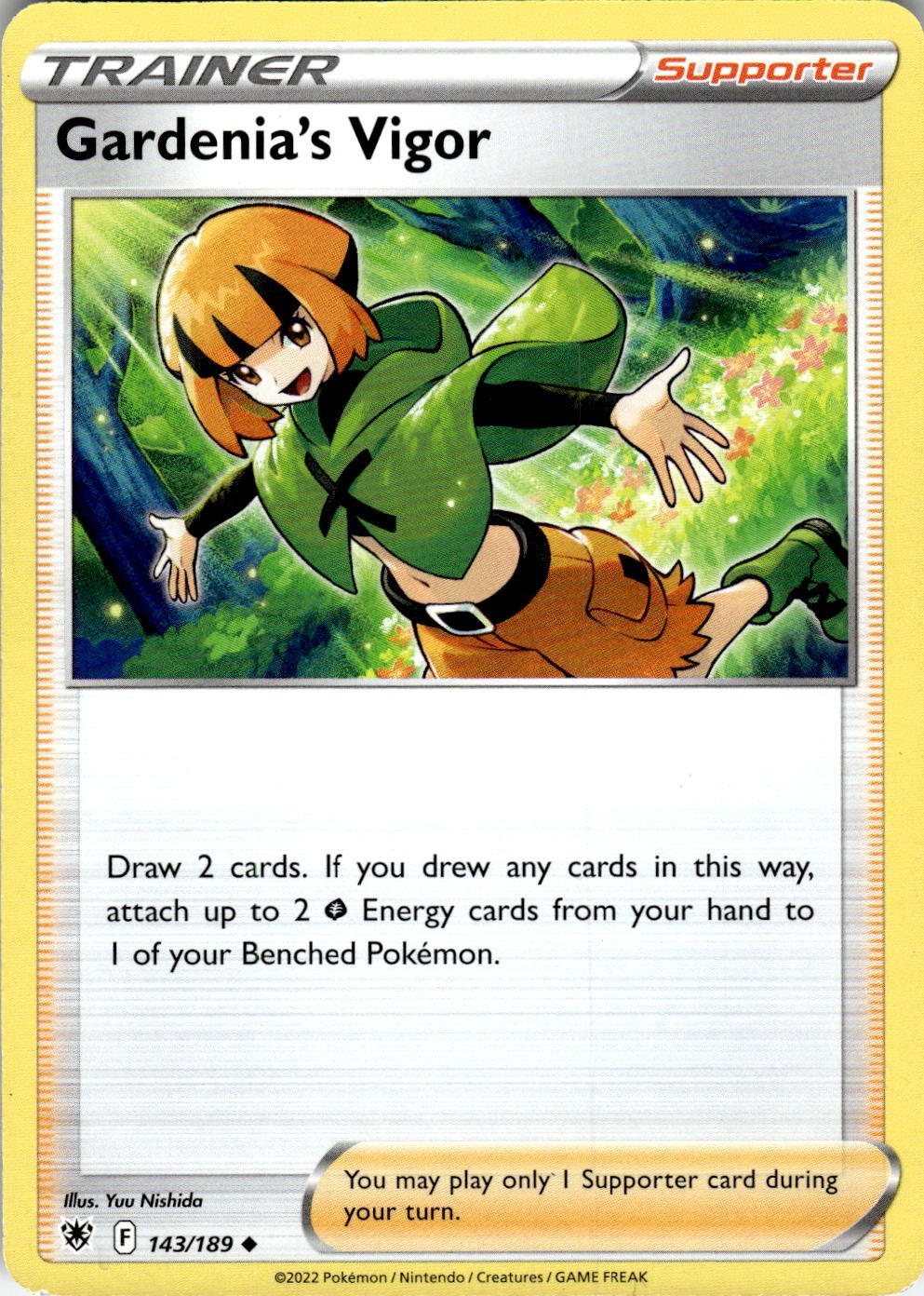 Gardenia's Vigor 143/189 Uncommon Astral Radiance Pokemon Near Mint