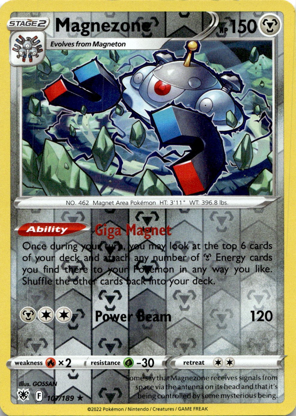 Magnezone 107/189 Rare Deck Exclusives Pokemon Lightly Played