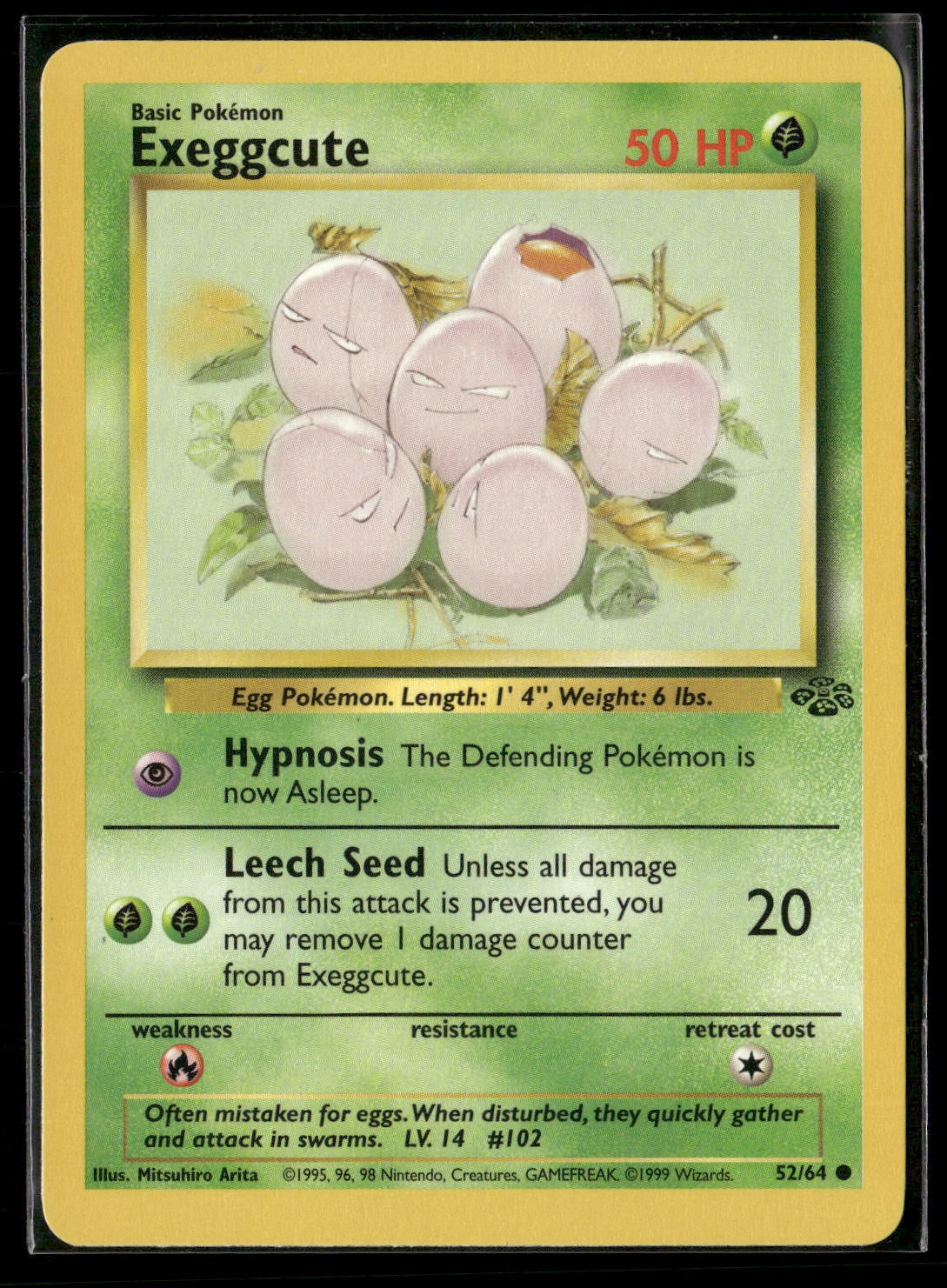 Exeggcute Unlimited Common Jungle 52/64 NM