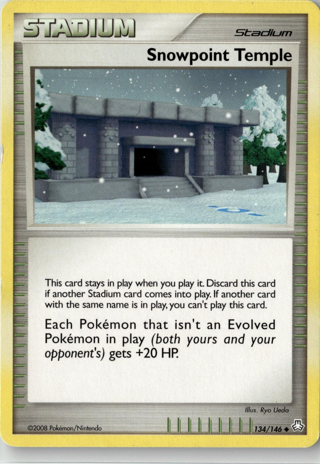2008 POKEMON SNOWPOINT TEMPLE 134/146 UNCOMMON LEGENDS AWAKENED NEAR MINT