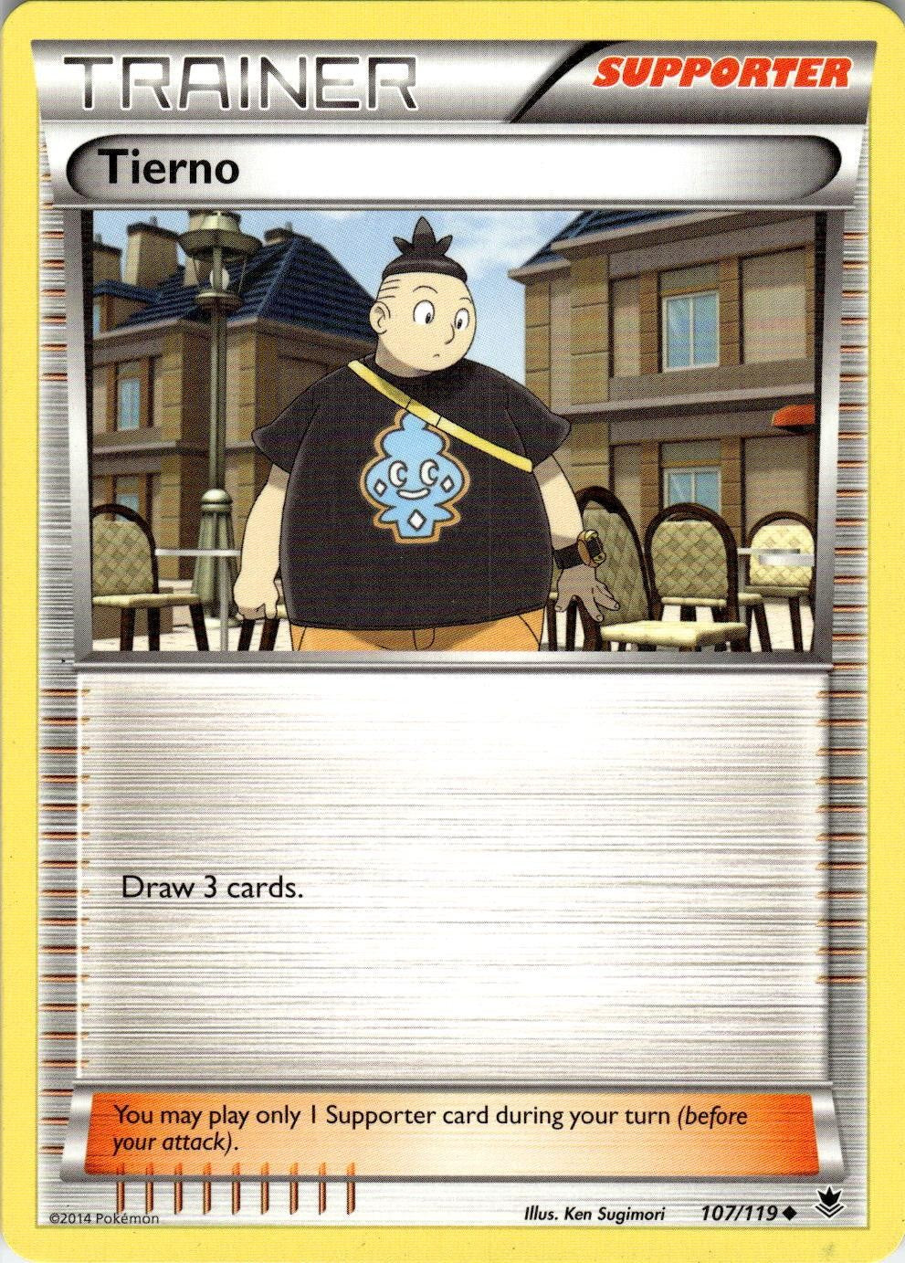 Tierno 107/119 Uncommon Phantom Forces Pokemon Near Mint