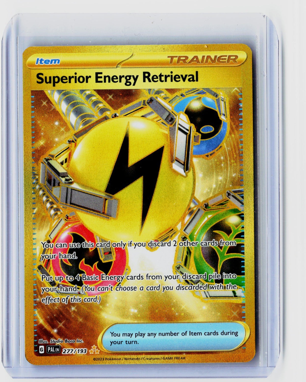 Superior Energy Retrieval Holo Hyper Rare SV02: Paldea Evolved 277/193 NM