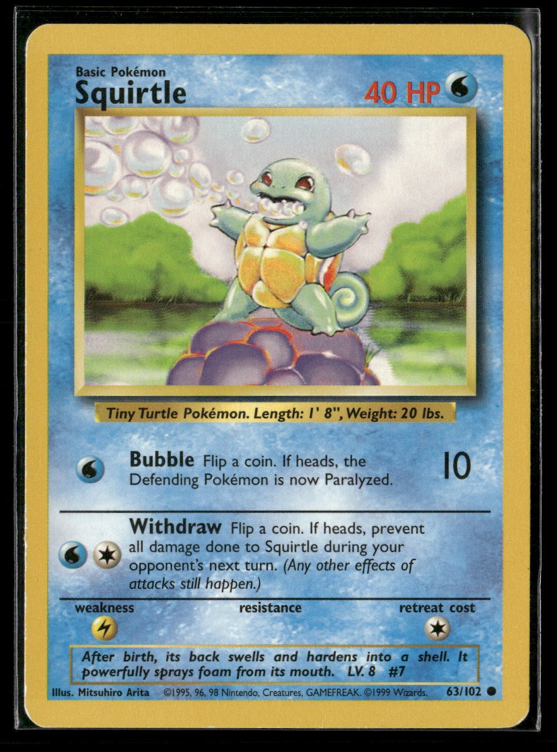 Squirtle Common Base Set 063/102 LP