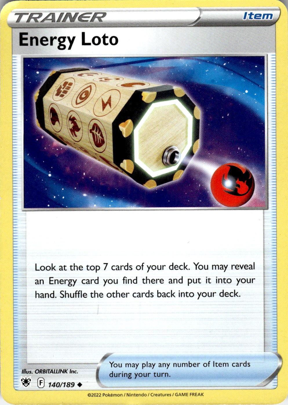 Energy Loto 140/189 Uncommon Astral Radiance Pokemon Near Mint