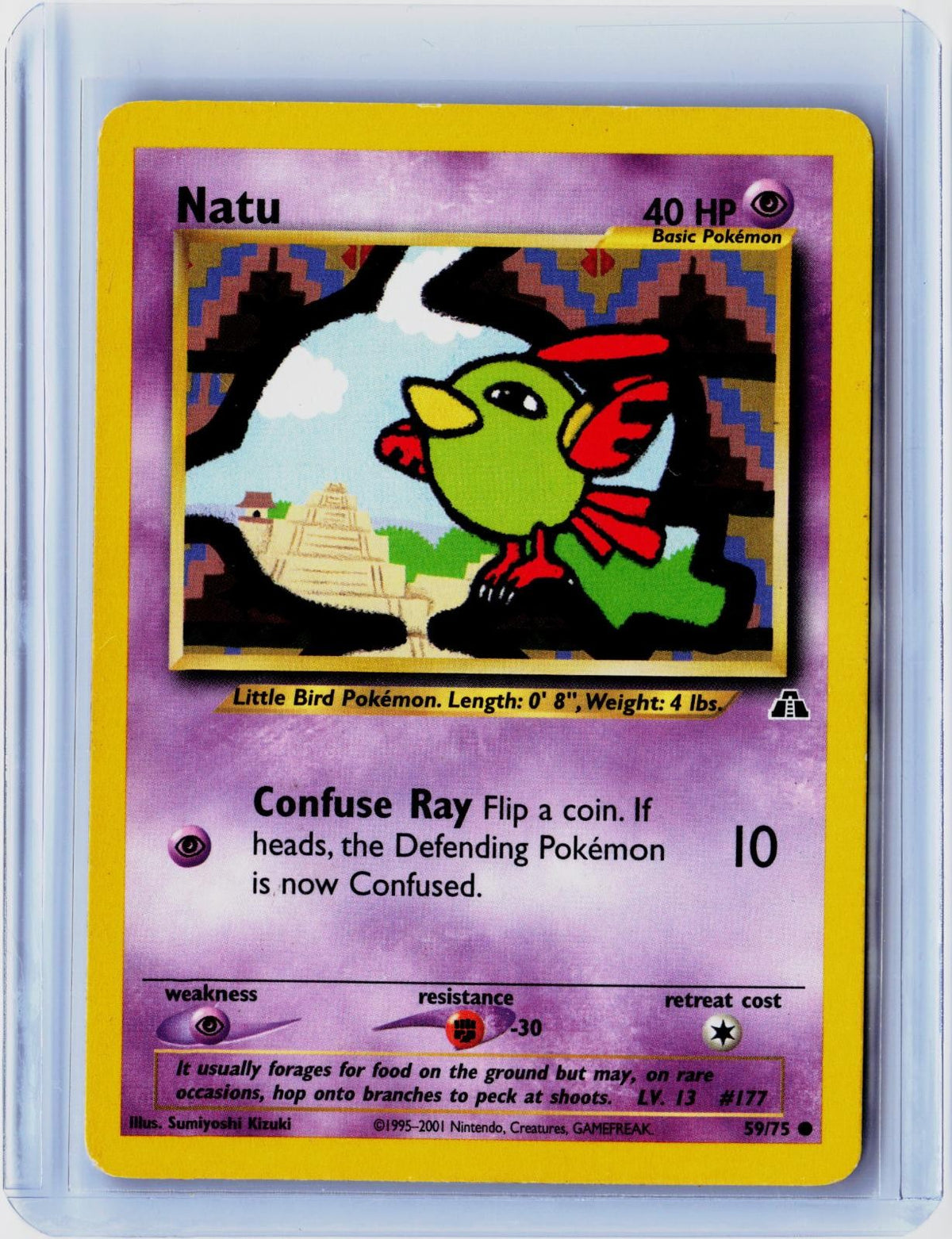 2001 POKEMON NATU 59/75 COMMON NEO DISCOVERY UNLIMITED NEAR MINT