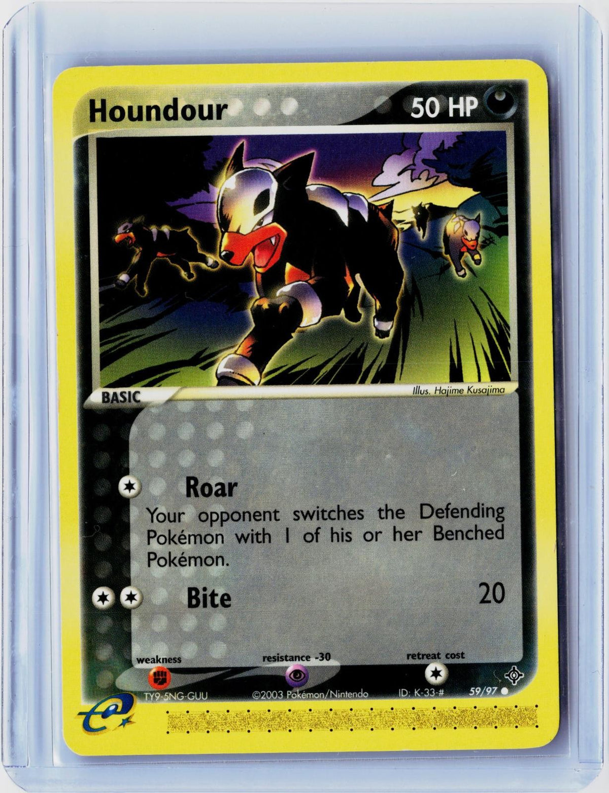 2003 POKEMON HOUNDOUR 59/97 COMMON DRAGON NEAR MINT
