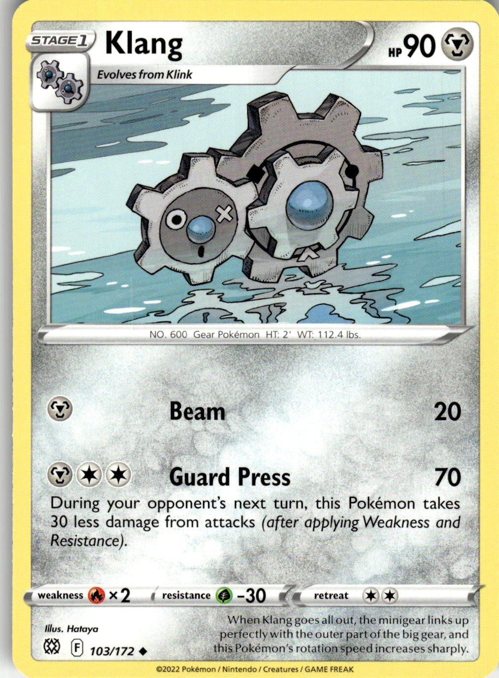Klang 103/172 Uncommon Brilliant Stars Pokemon Near Mint