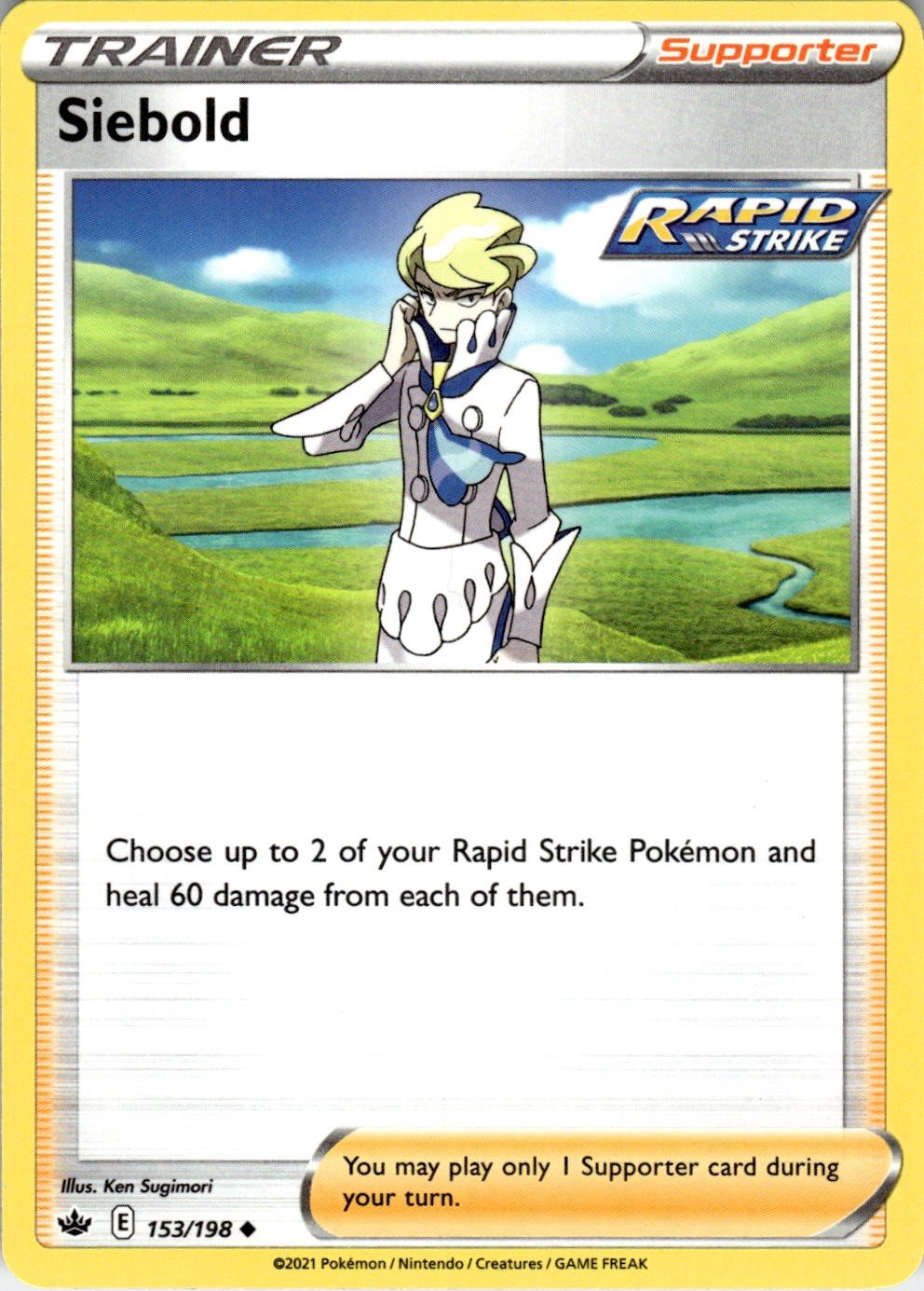Siebold 153/198 Uncommon Chilling Reign Pokemon Near Mint