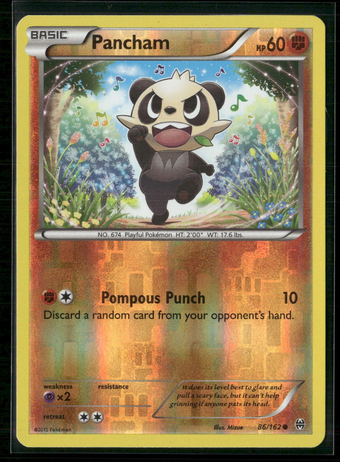 Pancham Reverse Holo Common XY - BREAKthrough 86/162 NM