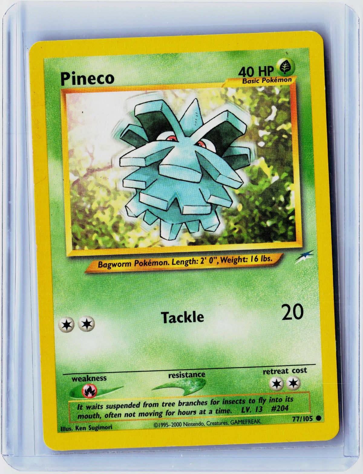 2002 POKEMON PINECO 77/105 COMMON NEO DESTINY UNLIMITED NEAR MINT