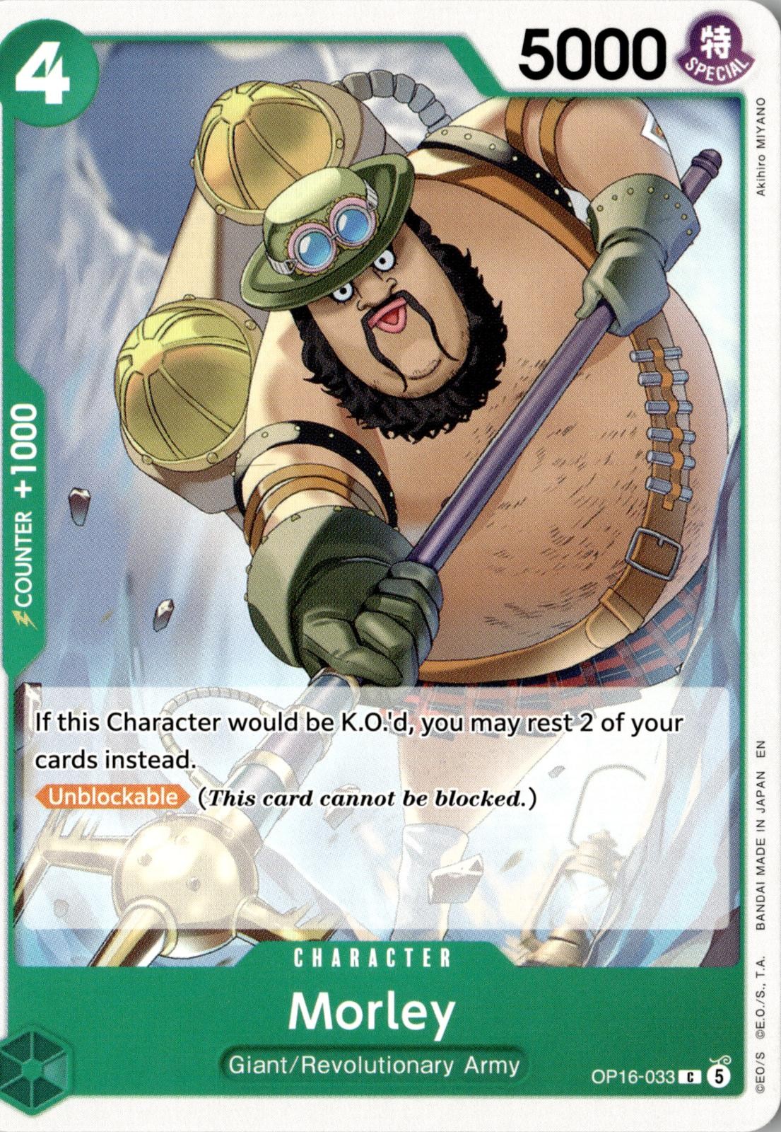 2026 ONE PIECE MORLEY OP16-033 COMMON THE TIME OF BATTLE NEAR MINT