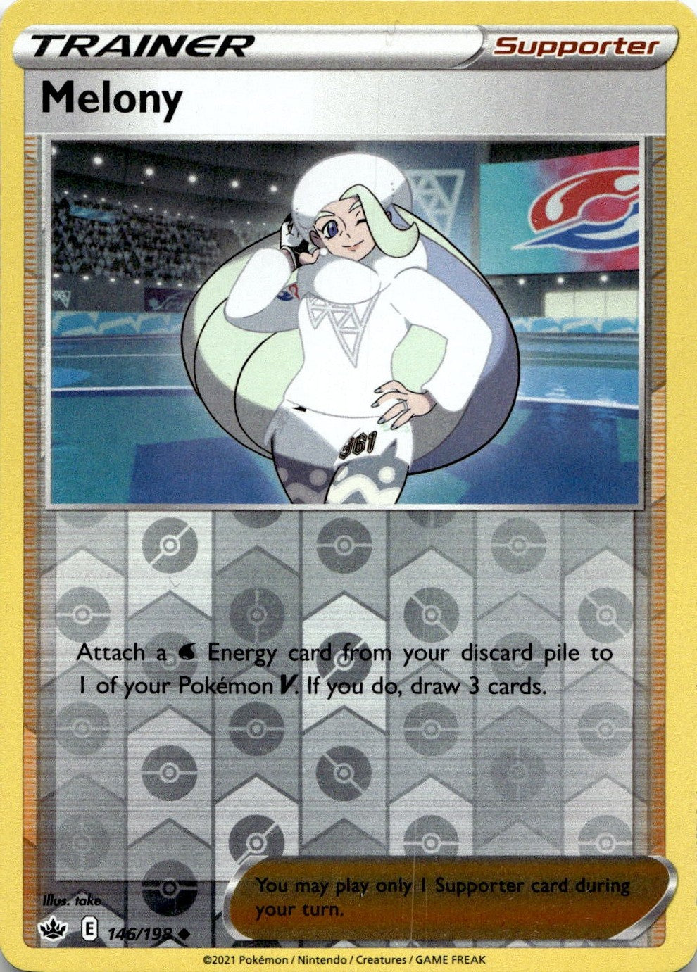 Melony 146/198 Uncommon Chilling Reign Pokemon Reverse Holo Lightly Played
