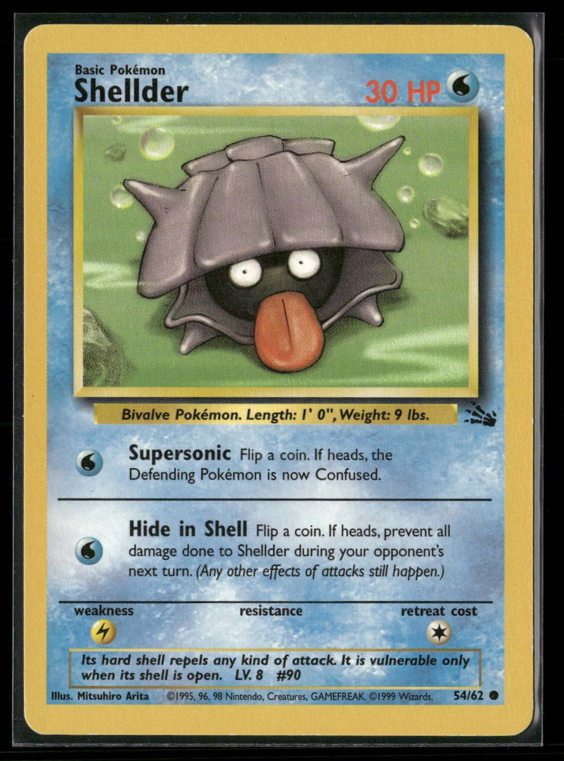 Shellder Unlimited Common Fossil 54/62 NM