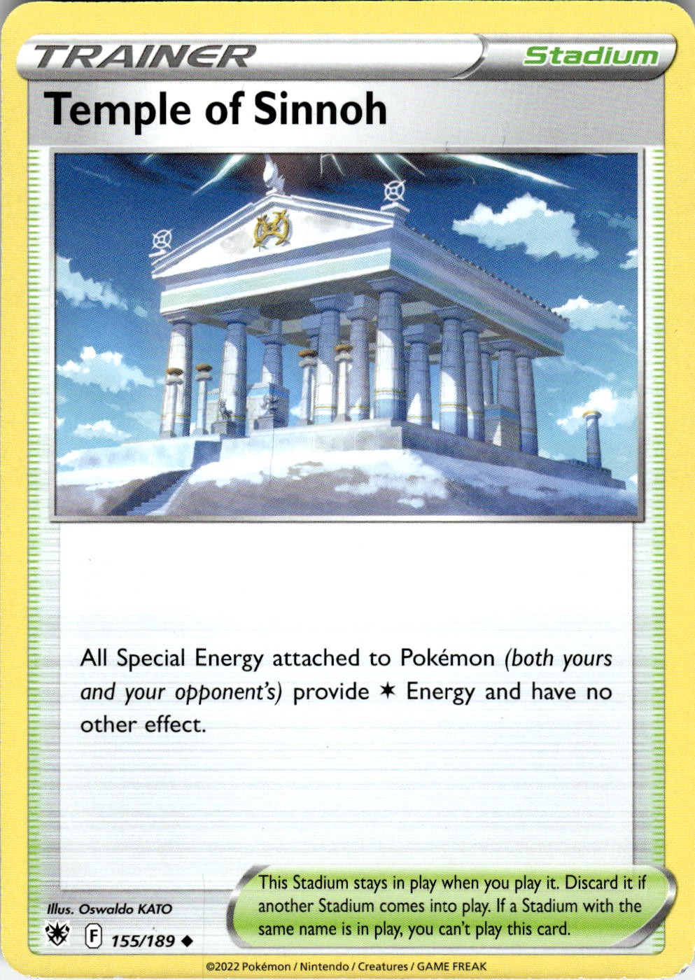 Temple of Sinnoh 155/189 Uncommon Astral Radiance Pokemon Near Mint