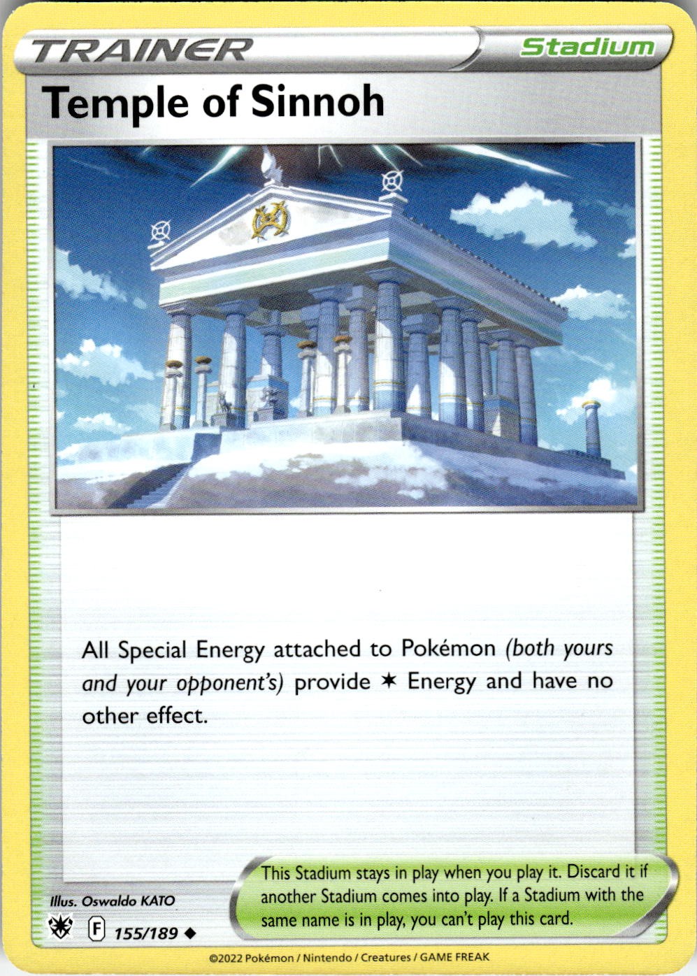 Temple of Sinnoh 155/189 Uncommon Astral Radiance Pokemon Near Mint