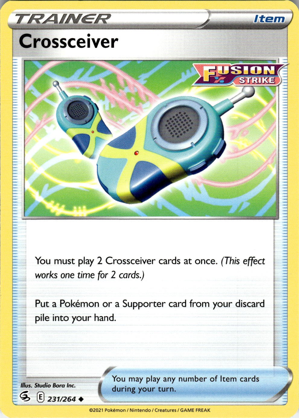 Crossceiver 231/264 Uncommon Fusion Strike Pokemon Near Mint
