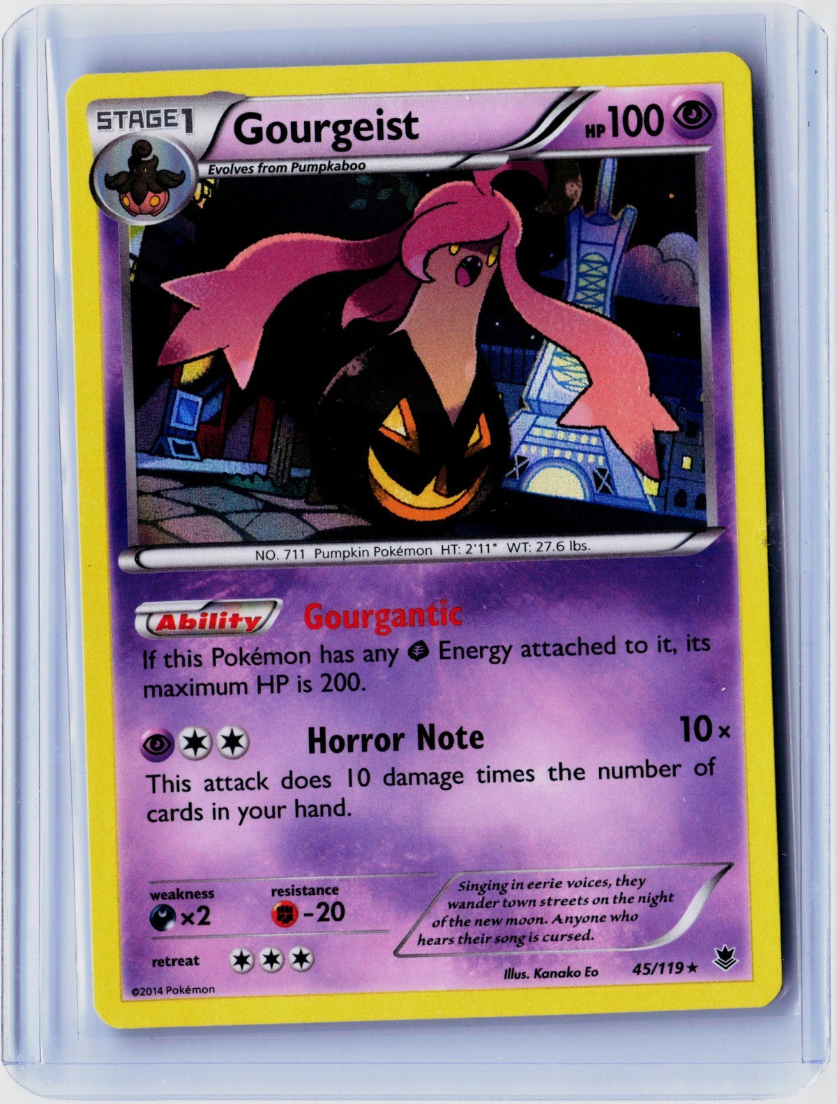 Gourgeist Holo Rare XY - Phantom Forces 45/119 NM