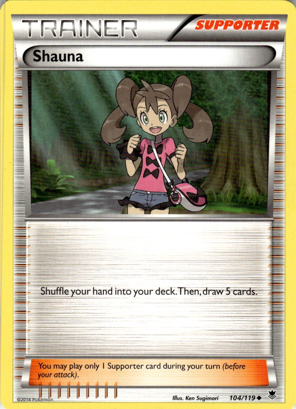 Shauna 104/119 Uncommon Phantom Forces Pokemon Near Mint