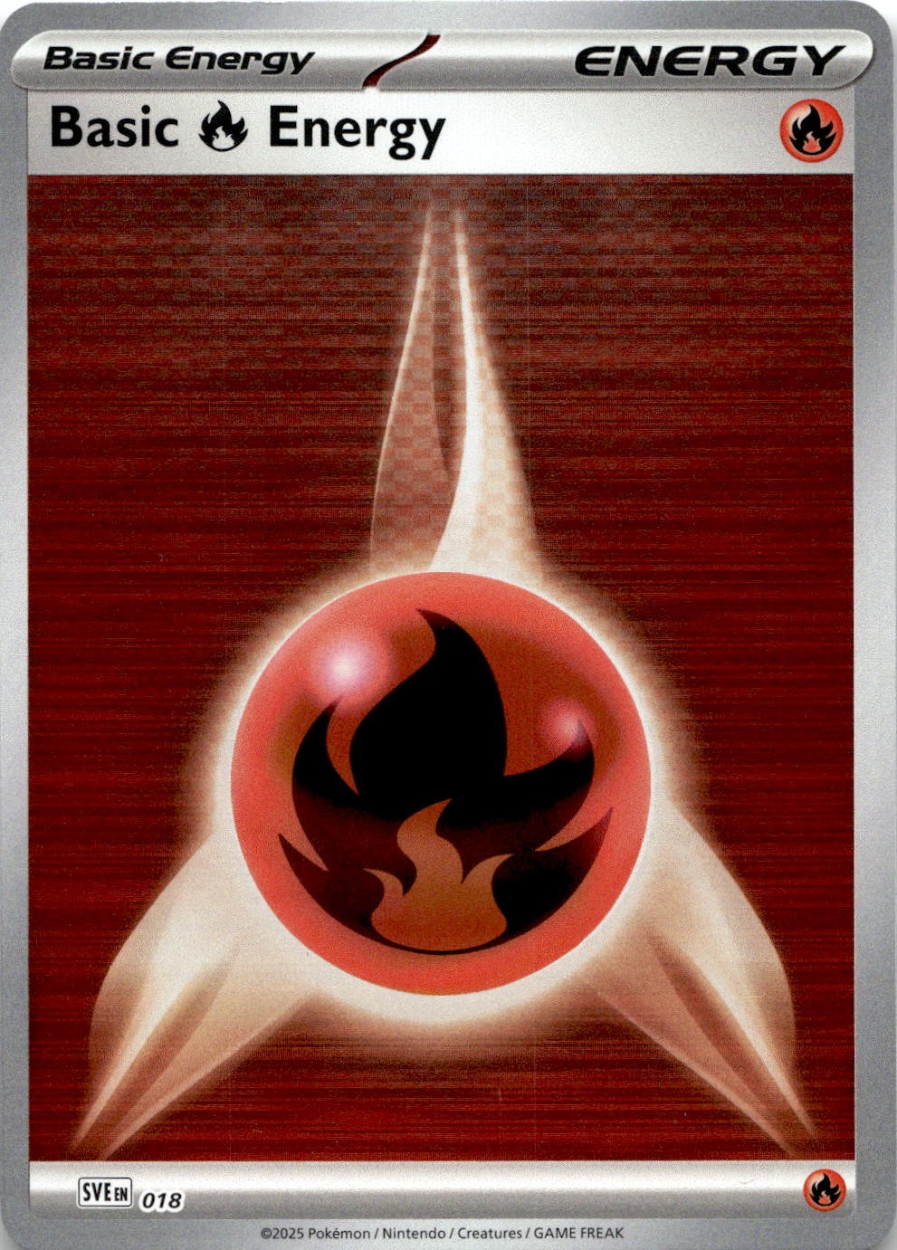 Basic Fire Energy 018 Scarlet & Violet Energies Pokemon Reverse Holo Near Mint