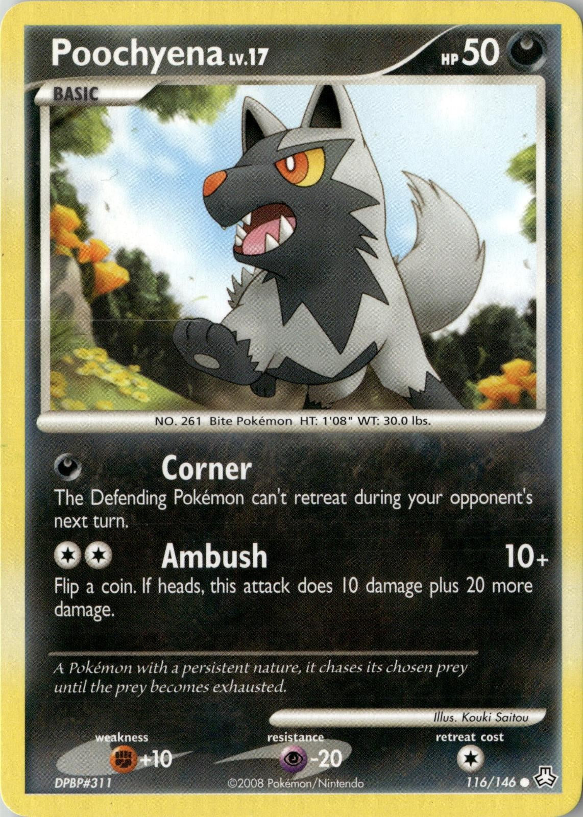 2008 POKEMON POOCHYENA 116/146 COMMON LEGENDS AWAKENED NEAR MINT