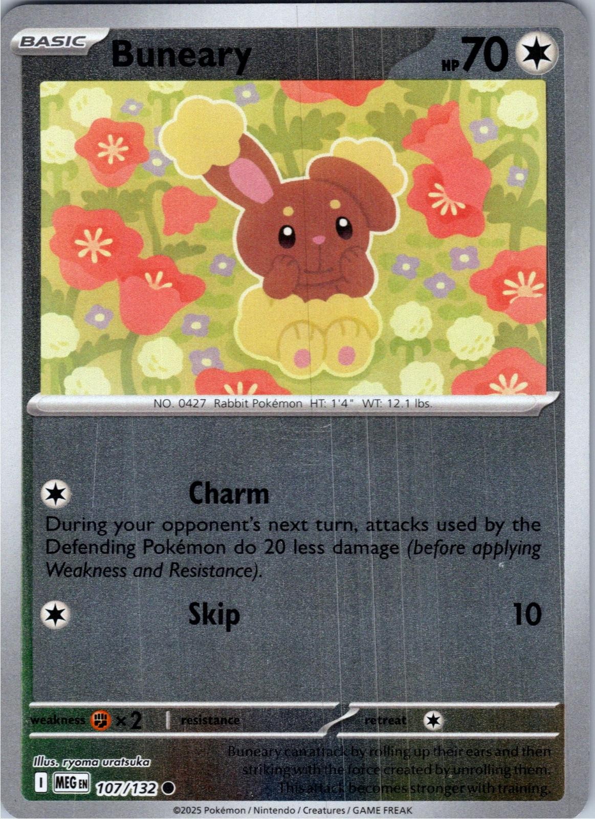 Buneary 107/132 Common Mega Evolution Pokemon Lightly Played