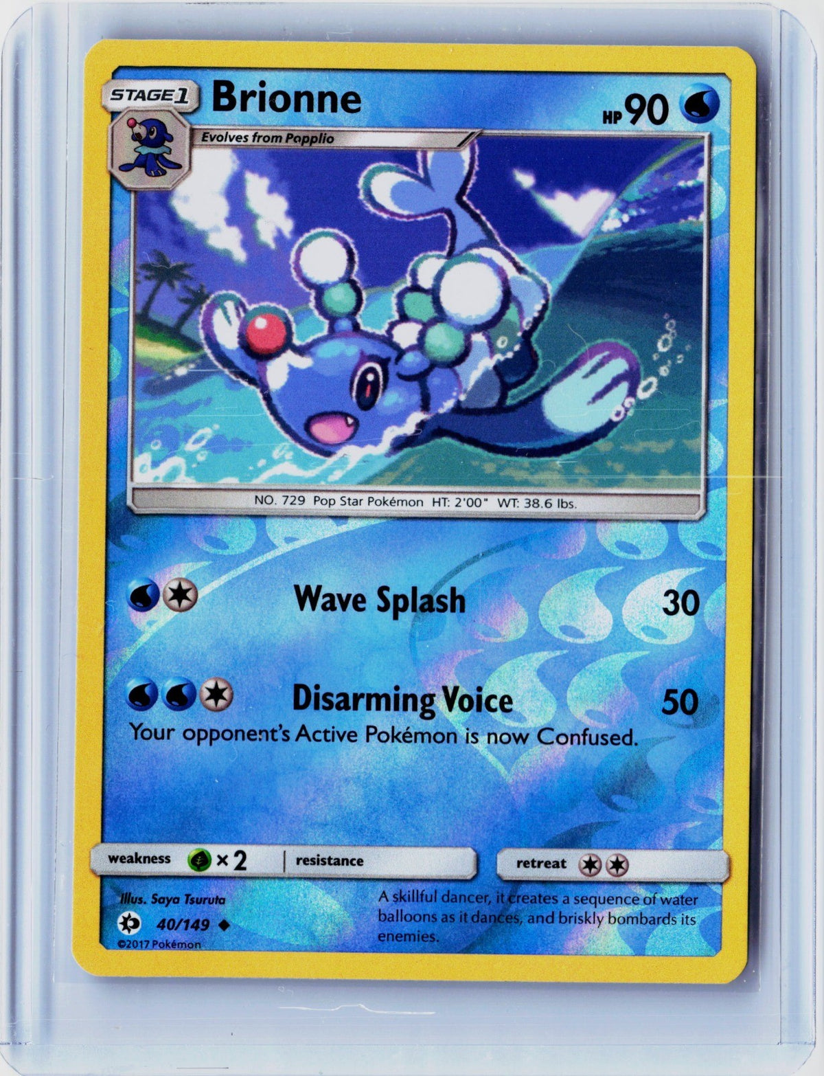 Brionne Reverse Holo Uncommon SM Base Set 40/149 NM