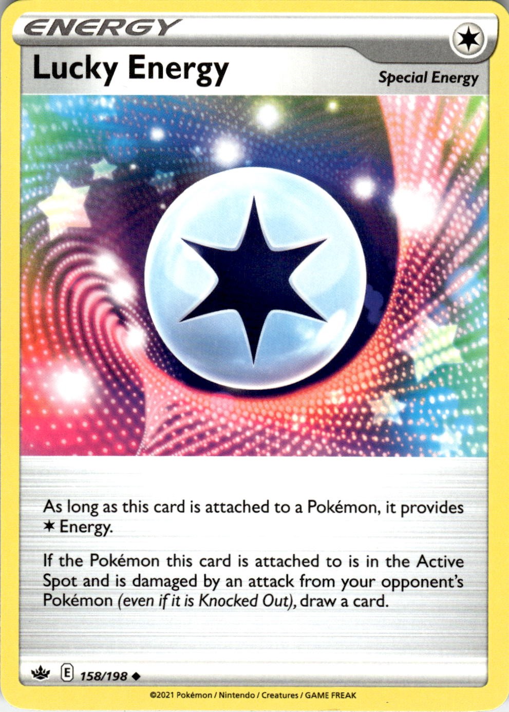 Lucky Energy 158/198 Uncommon Chilling Reign Pokemon Near Mint