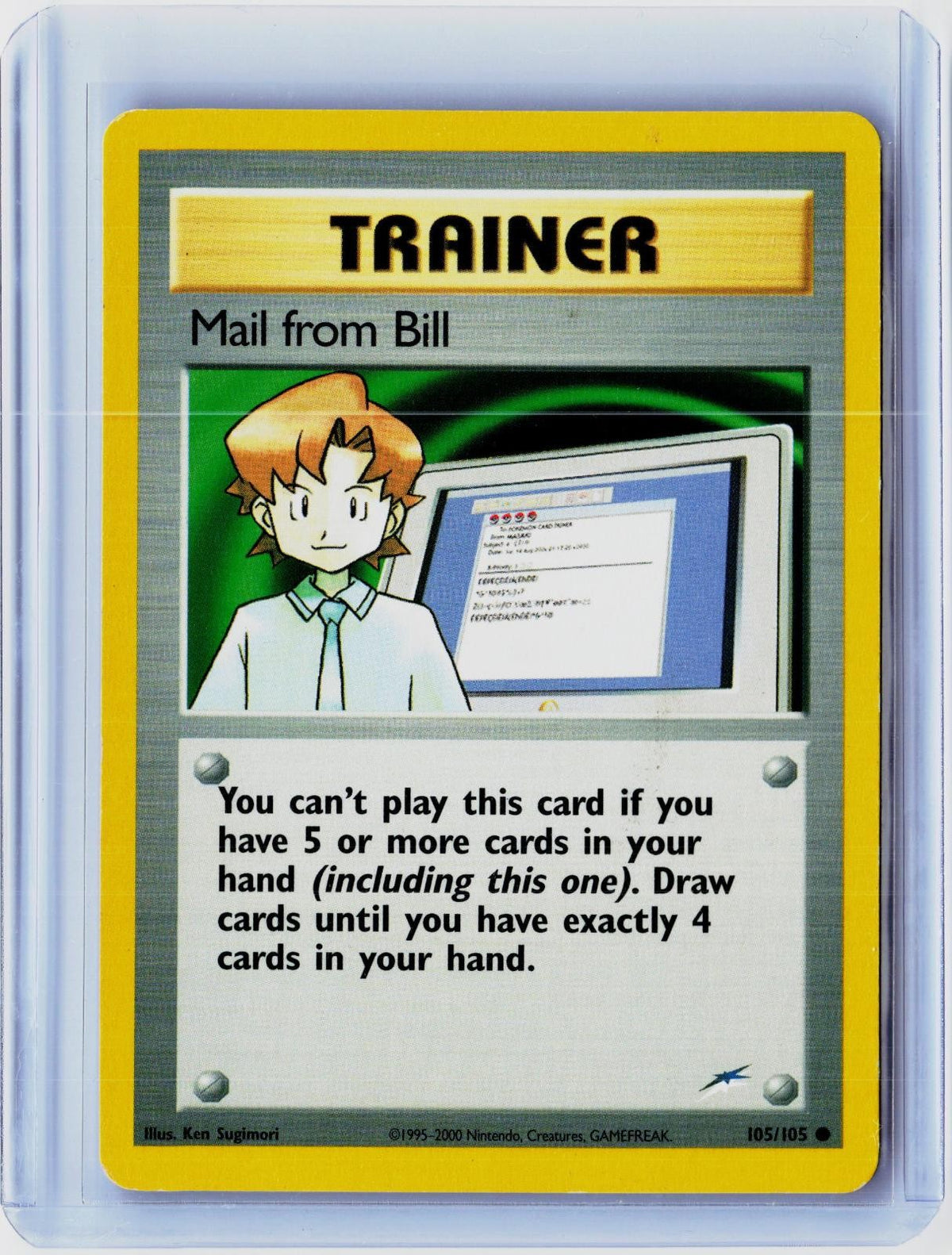 2002 POKEMON MAIL FROM BILL 105/105 COMMON NEO DESTINY UNLIMITED NEAR MINT