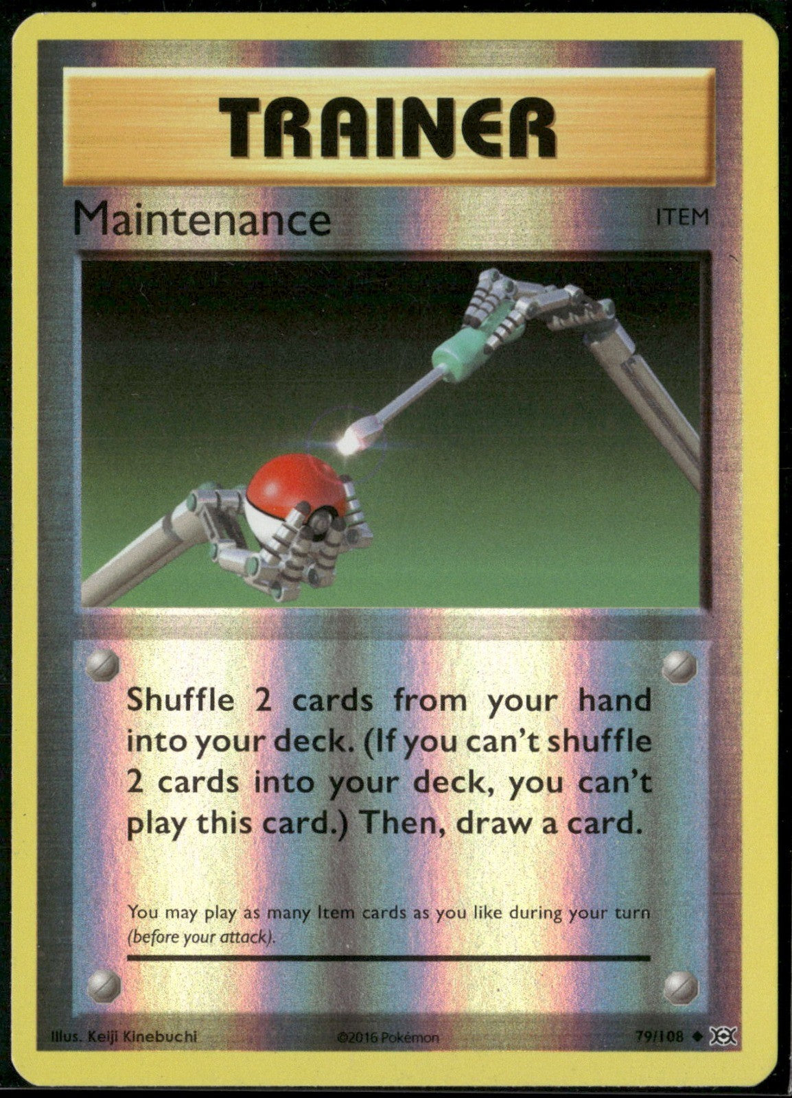 Maintenance Reverse Holo Uncommon XY - Evolutions 79/108 NM