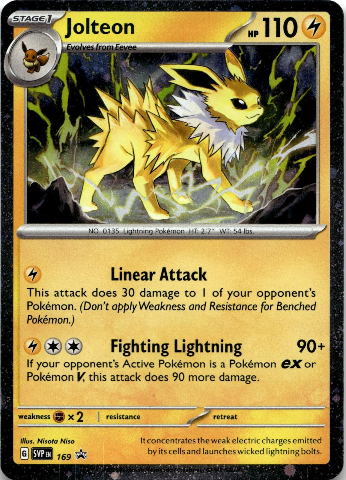 Jolteon 135/165 Rare 151 Pokemon Holo Near Mint