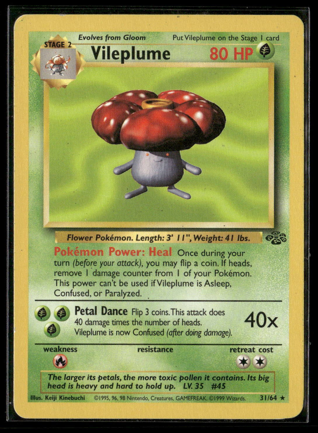 Vileplume (31) Unlimited Rare Jungle 31/64 NM
