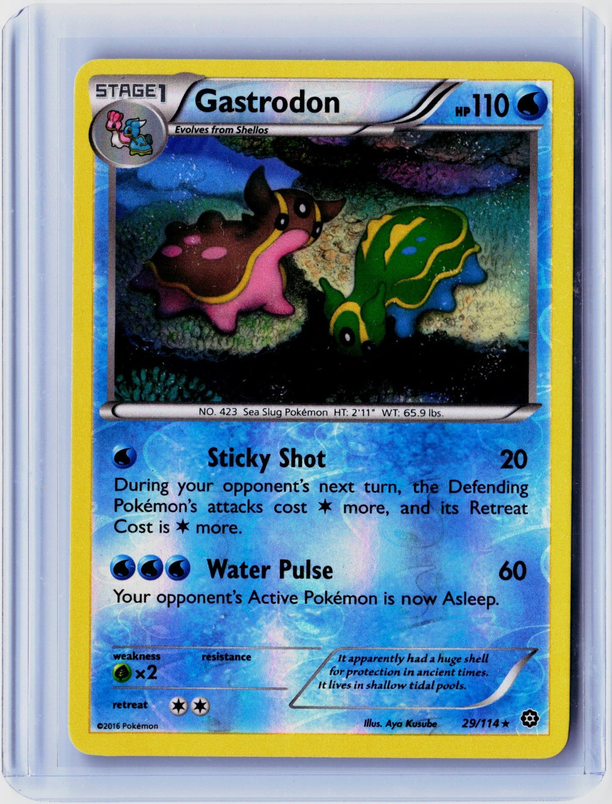 Gastrodon Reverse Holo Rare XY - Steam Siege 29/114 NM