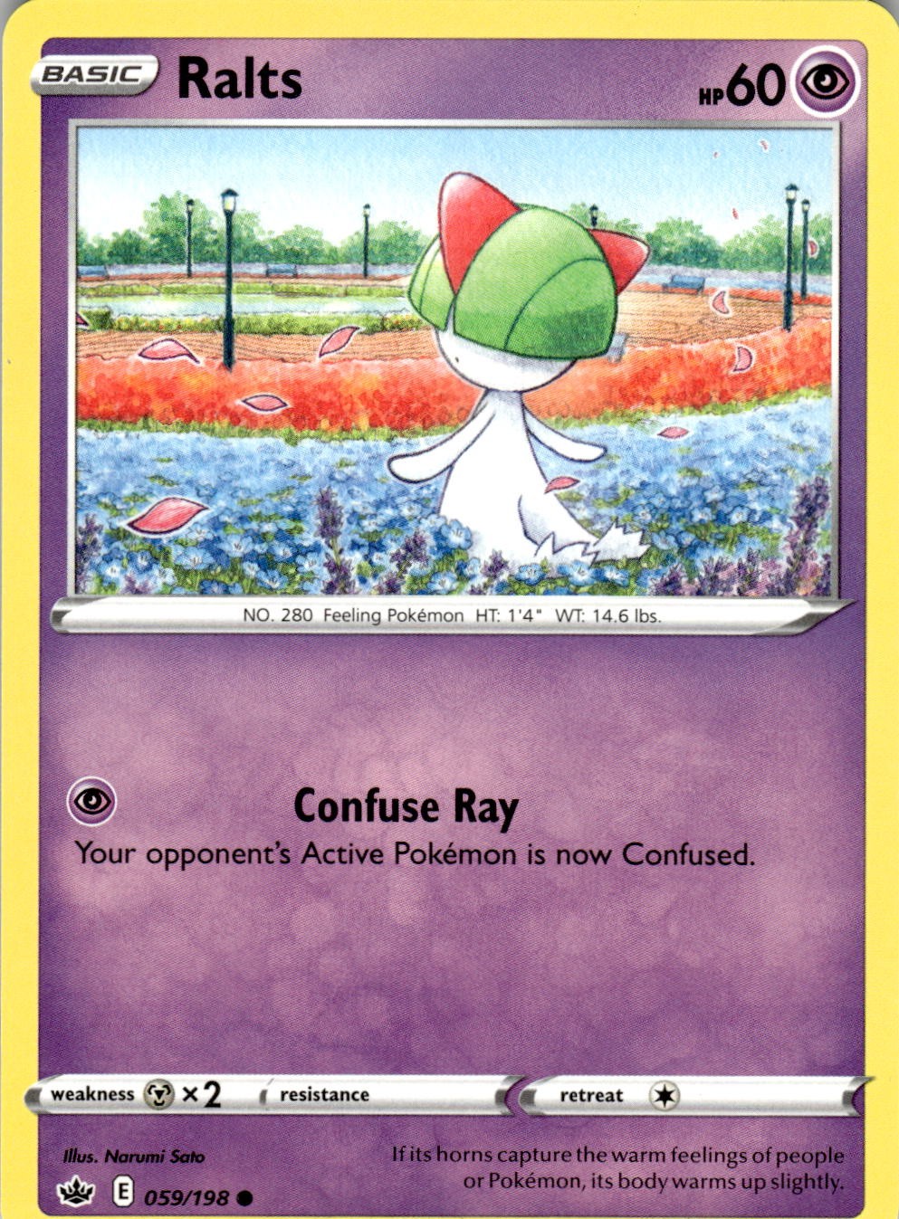 Ralts 059/198 Common Chilling Reign Pokemon Near Mint
