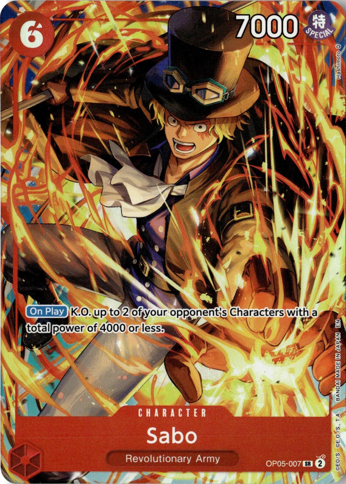 ONE PIECE SABO (ILLUSTRATION BOX VOL.5) OP05-007 PROMOTION CARDS FOIL NM