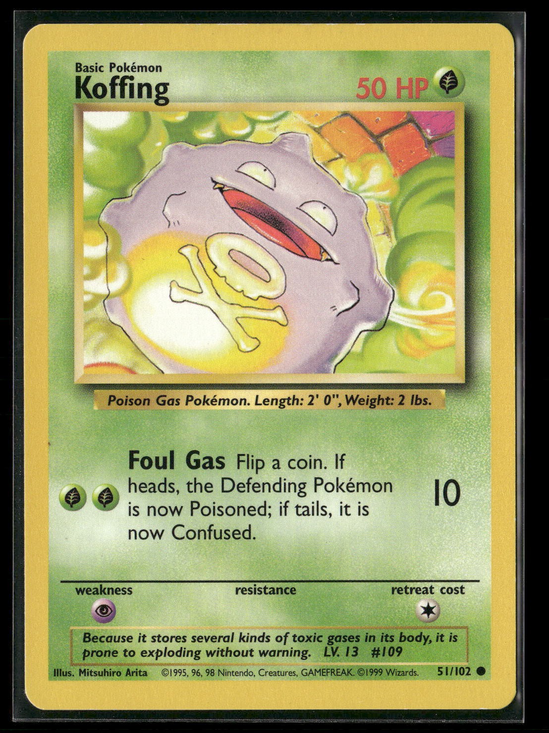 Koffing Common Base Set 051/102 LP