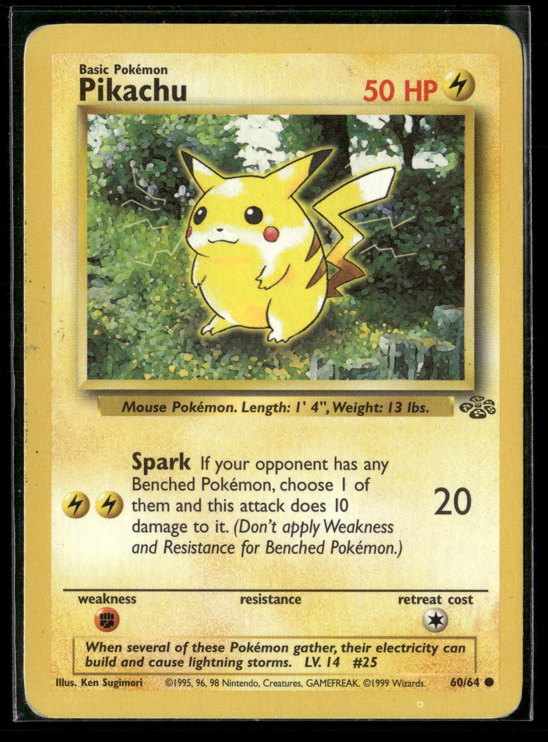 Pikachu Unlimited Common Jungle 60/64 LP