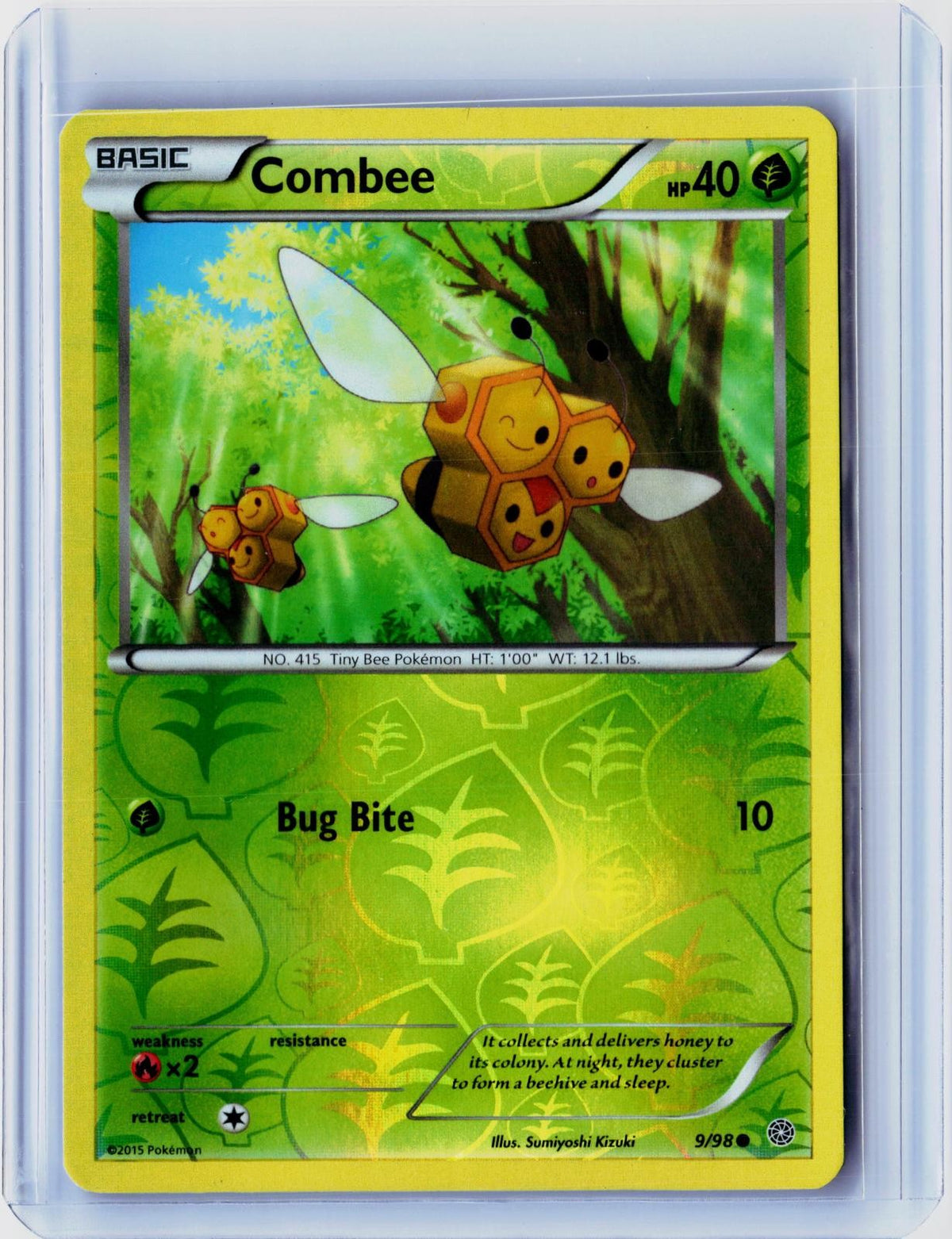 2015 POKEMON COMBEE 9/98 REVERSE HOLO ANCIENT ORIGINS NEAR MINT