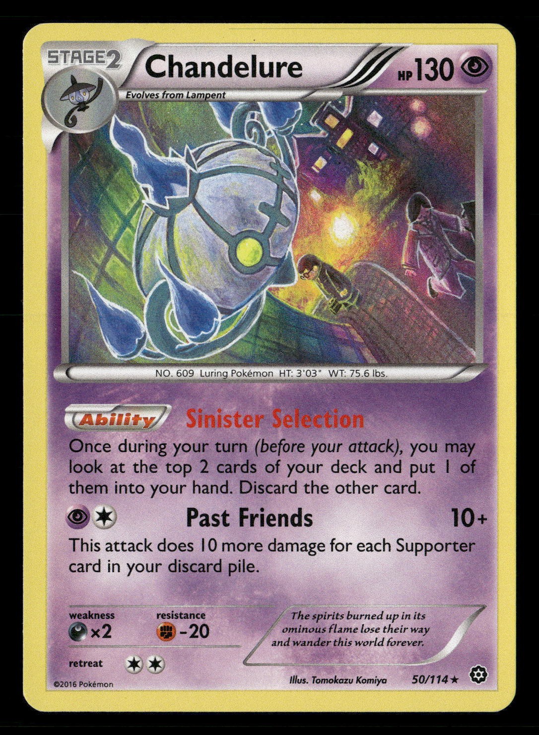 Chandelure Holo Rare XY - Steam Siege 50/114 NM