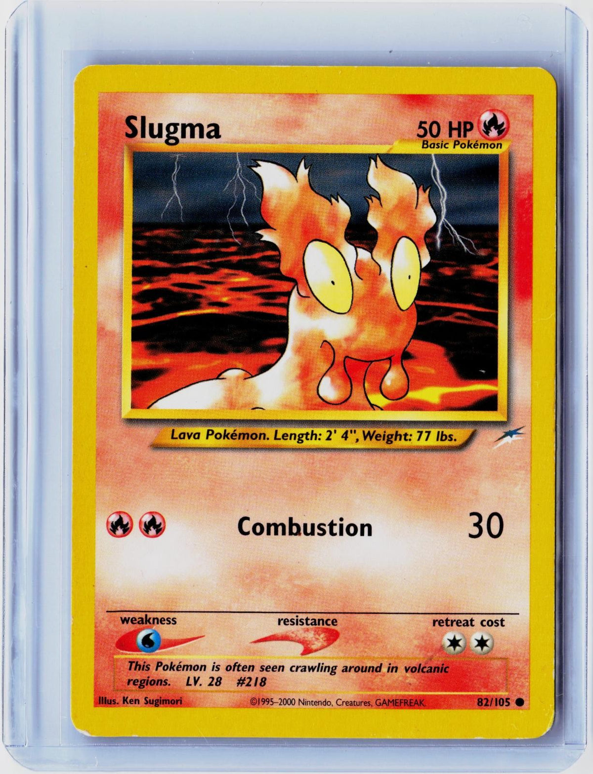 2002 POKEMON SLUGMA 82/105 COMMON NEO DESTINY UNLIMITED NEAR MINT