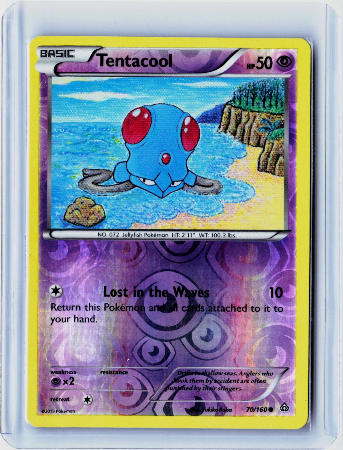 Tentacool Reverse Holo Common XY - Primal Clash 70/160 NM